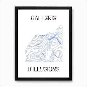 Abstract Lines Art Poster 10 Art Print