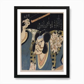 Ichikawa Danjūrō Vii As Arajishi Otokonosuke By Utagawa Kunisada Art Print