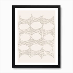 Arches Block Print In Cream Art Print