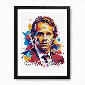 Robert F Kennedy Jr Portrait WPAP Pop Art Art Print