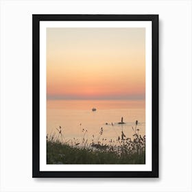 Sunset On The Beach 1 Art Print