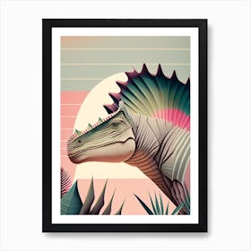 Nodosaurus Pastel Dinosaur Art Print