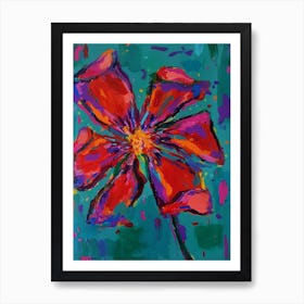 Red Flower Art Print