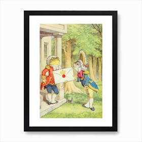 The Fish Footman Delivering An Invitation To The Duchess Art Print