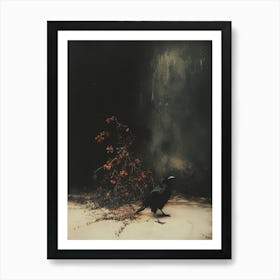 Crow art Art Print