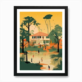 Gambia 2 Travel Illustration Art Print