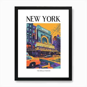 The Apollo Theater New York Colourful Silkscreen Illustration 1 Poster Art Print