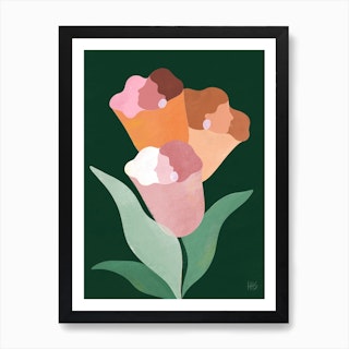 A Happy Bouquet Art Print