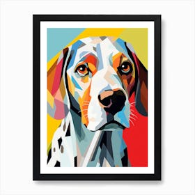 Pop Art Geometric Dog Art Print