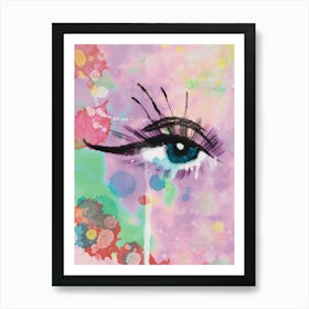 Tear of Insight - Vibrant Watercolor Art Art Print