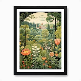 Gothenburg Botanical Garden Sweden Henri Rousseau Style 1 Art Print