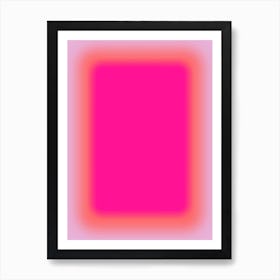 Pink Rectangular Orb Art Print