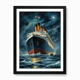 Titanic The Ocean's Grim Harvest Art Print