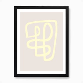 Abstract Yellow Art Print