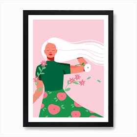 Spring Dreams – Pink Art Print Art Print