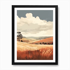 Peak District National Park England 1 Hiking Trail Landscape Art Print