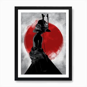 Warrior Samurai Woman Art Print