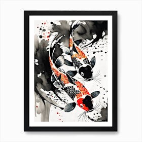 Koi Fish Painting Art Print