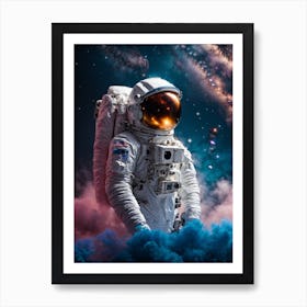 Nasa Astronaut In Space Print Art Print