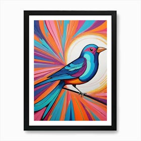 Colorful Bird-Reimagined 12 Art Print