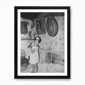 Corner Of Bedroom, Mexican Section, San Antonio, Texas By Russell Lee Art Print