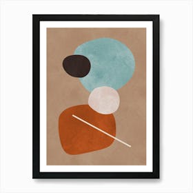 Expressionist organic forms 3 Art Print