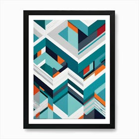 Abstract Geometric Canvas Print Art Print