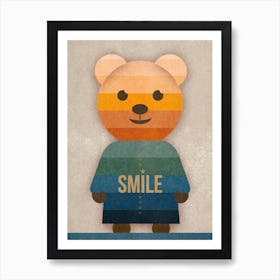 Smile Bear Art Print