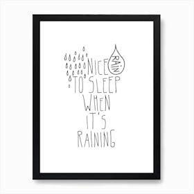 Rain Art Print