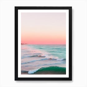 Cottesloe Beach, Australia Pink Photography 4 Art Print