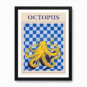 Octopus Seafood Poster Art Print