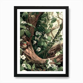 Bird In A Tree Art Print