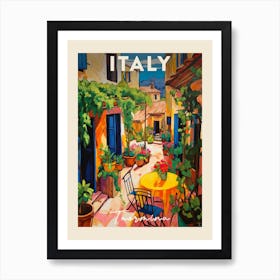 Taormina Italy 1 Fauvist Painting Travel Poster Art Print