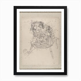 Samurai, Katsushika Hokusai 1 Art Print
