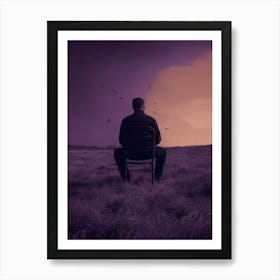 sad man Art Print