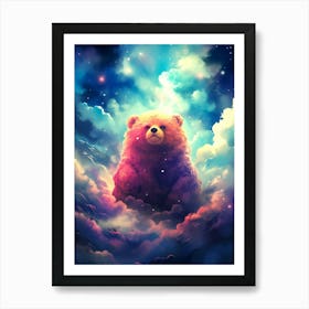 Teddy Bear In The Clouds Art Print