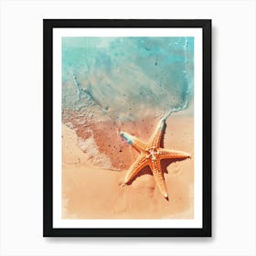 Starfish On The Beach 11 Art Print