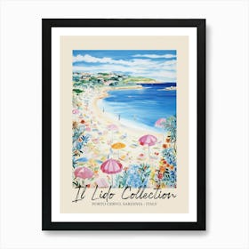 Porto Cervo, Sardinia   Italy Il Lido Collection Beach Club Poster 3 Art Print