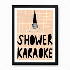Shower Karaoke Orange Poster