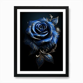Blue Rose 4 Art Print