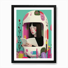 Girl No.2, The book Art Print