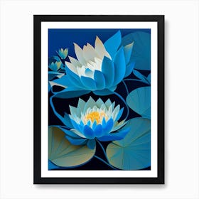 Blue Lotus Fauvism Matisse 1 Art Print