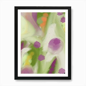 Colorful Splashes Abstract Art Print