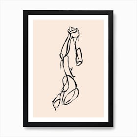 Stretch Ink Drawing Art Print