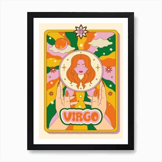 Zodiac Virgo Art Print