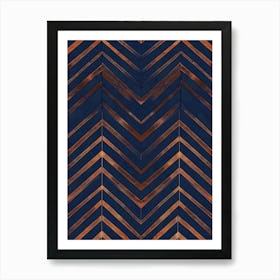 Herringbone Pattern 1 Art Print