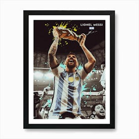 Lionel Messi Signature Art Print