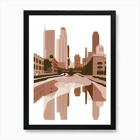 City Skyline Vector Art Print