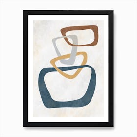 Abstract Shapes Canvas Print Art Print