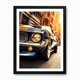 American Muscle Car In The City 017 Art Print